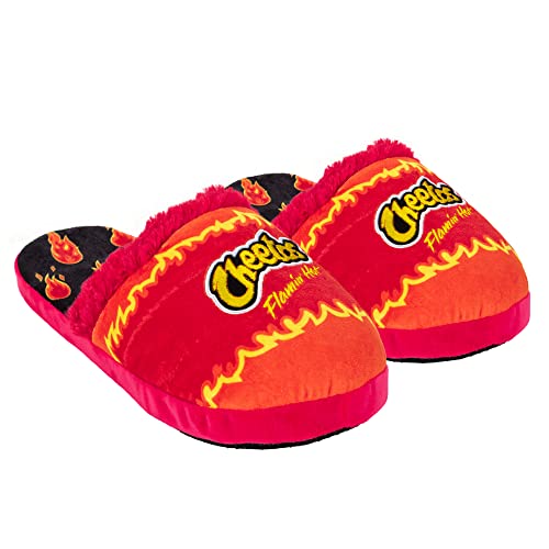 Flamin Hot Cheetos Fuzzy Slip-On Slippers-Medium